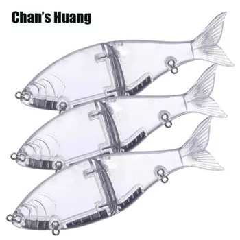 Chan's Huang 5 шт./лот 17,8 см 77 г/7 дюймов 2,72 унции приманка Shad Glide пустой слайдер для раковины неокрашенная приманка из фольги корпус DIY рыболовные приманки