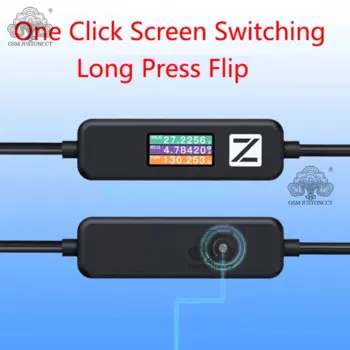 ChargerLAB POWER-Z AK001 Многофункциональный 240 Вт USB PD кабель для зарядки с цветным дисплеем 1,5 м/5 футов инструмент для обнаружения и передачи данных