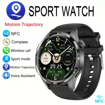 Часы GT5 PRO Смарт-часы GPS Траектория движения HD Экран Bluetooth Вызов NFC Мужские Смарт-часы Спортивные часы на открытом воздухе Мужчины 2024 Новинка