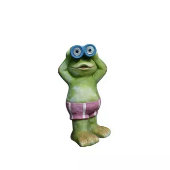 Часы Little Guard Frog, электронная Ночная лампа на солнечной батарее, наружное садовое украшение для пола и сада, украшение для продуктов