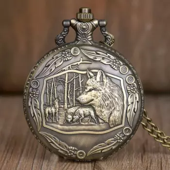 Часы наручные кварцевые с цепочкой, в стиле ретро