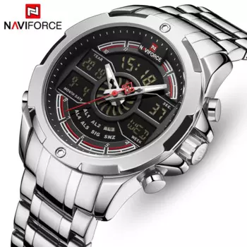 Часы NAVIFORCE мужские, спортивные, водонепроницаемые