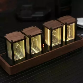 Часы Nixie Tube с поддержкой Wi-Fi настройки времени, будильником и дисплеем ч, сборка не требуется