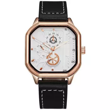 Часы Reloj Hombre 2023 новые модные спортивные мужские квадратные часы минималистичные кварцевые наручные часы с кожаным ремешком лучшие подарки для мужчин