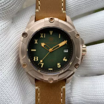 Часы STEELDIVE SD1943S Мужские механические, бронзовые водонепроницаемые швейцарские светящиеся Роскошные наручные часы для дайвинга NH35, 1000 м
