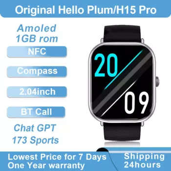 Часы Zordai 2024 Series 10 Hello Watch Hello PLUM Amoled Смарт-часы 1 ГБ Rom Смарт-часы для мужчин и женщин H15 Pro Bluetooth часы для звонков