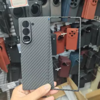 Чехол 1500D из настоящего углеродного волокна для Samsung Galaxy Z Fold 6, ультратонкий противоударный чехол из арамидного волокна для телефона Galaxy Z Fold 6, чехол
