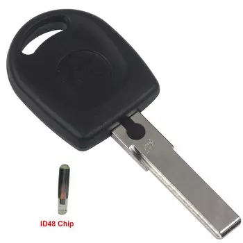 Чехол для ключа-транспондера jingyuqin Cut/Uncut Hu66 с чипом ID48 для VW Polo Golf для SEAT Ibiza Leon SKODA Octavia
