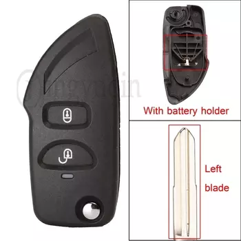 Чехол для ключей jingyuqin для HYUNDAI Elantra Santa Fe Eagle Terracan Trajet Fit Kia Carens, автомобильный ключ, 2-кнопочный модифицированный корпус дистанционного ключа