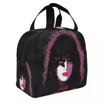 Чехол для обеда Kiss Metal Paul Stanley, портативная Термосумка из алюминиевой фольги для мужчин и женщин