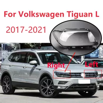 Чехол для передней фары автомобиля Volkswagen Tiguan L 2017-2021, прозрачный чехол для передней фары, абажур, оргстеклопластиковые автомобильные аксессуары