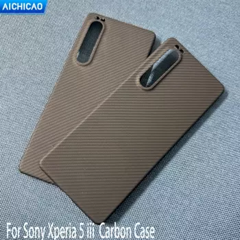 Чехол для телефона из настоящего арамидного волокна ACC-carbon для Sony Xperia 5 III, ультратонкий противоударный чехол из углеродного волокна для Xperia 5 iii