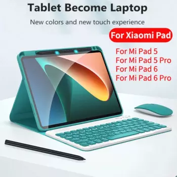 Чехол для Xiaomi Mi Pad 6 5 Pro, 11 дюймов, Беспроводная Bluetooth клавиатура, чехол для мыши, магнитная Волшебная клавиатура, чехол для мыши с держателем для карандашей