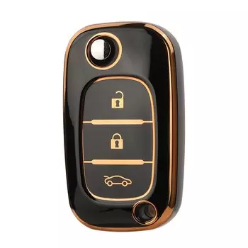 Чехол-книжка для автомобильного ключа из ТПУ для Renault Fluence Clio Megane Kangoo Lacia LADA Largus Kalina Granta Vesta X-Ray Benz Smart fortwo