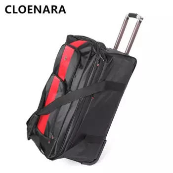Чемодан большой вместимости COLENARA из ткани Оксфорд, чехол на колесиках, складная ручная дорожная сумка 28 дюймов 30 дюймов с колесиками, чемодан на колесиках