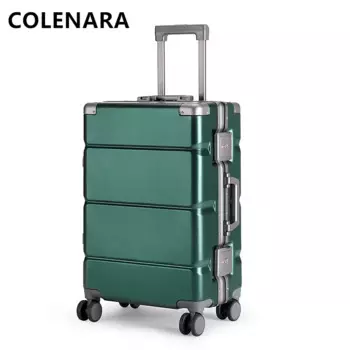 Чемодан для кабины COLENARA из АБС-пластика + ПК, 20-дюймовый посадочный бокс, 22 дюйма, 24 дюйма, 26 дюймов, 28 дюймов, большая вместительная чемодан на колесиках, чемодан на колесиках