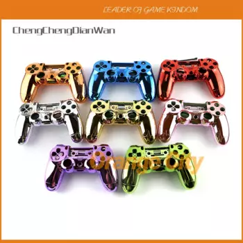 ChengChengDianWan 8 видов цветов Chrome оболочка, оболочка для контроллера PS4, беспроводной контроллер без кнопок, 5 шт./партия