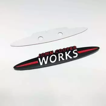 Черная Автомобильная наклейка с эмблемой John Cooper Works JCW, значок с решеткой для Mini Cooper JCW S F54 F55 F56 F60 R50 R53 R55 R56 R57 R60 R61