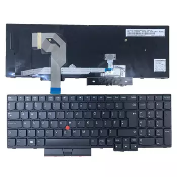 Черная клавиатура с английской раскладкой, черная рамка для IBM ThinkPad T570 MT 20JW 20JX T580 20L9 20LA
