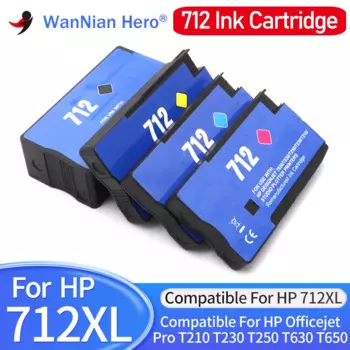 Чернильный картридж 712XL 712, чернильный картридж 3ED71A, совместимый с HP712 для струйного принтера HP DesignJet T210 T230 T250 T650 T630