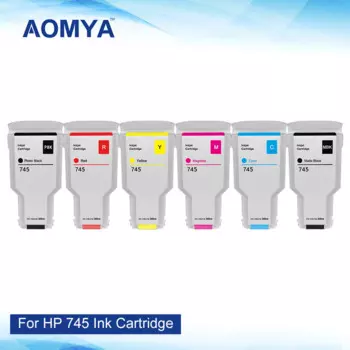 Чернильный картридж Aomya 745 XL для принтера HP 745, работает с принтером HP DesignJet Z2600 Z5600, 300 мл, чернила с чипом