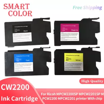 Чернильный картридж CW2200, совместим с Ricoh MP CW2200 CW2201 MPCW2200SP MPCW2201SP MPCW2200 MPCW2201, принтер с чипом