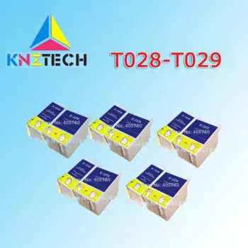 Чернильный картридж T028/T029, 10 шт., совместимый с EPSON STYLUS C60 C61 CX3100 C62 C50