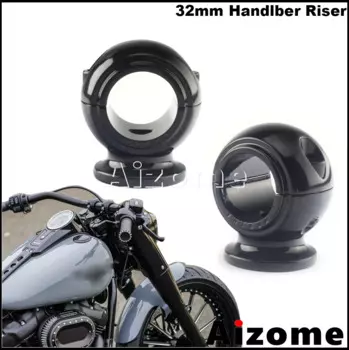 Черные Хомуты для мотоцикла 32 мм, зажим с ручкой 1,25 дюйма для Harley Softail breaker Fat Bob Low Rider Sport Glide Dyna Touring 05-20