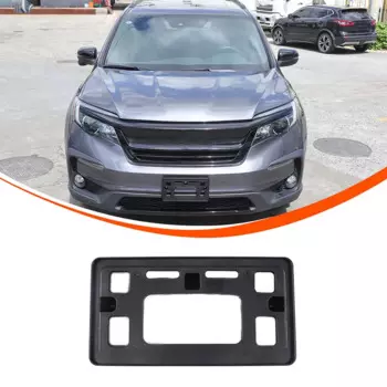 Черный Кронштейн для номерного знака из АБС-пластика для Honda Pilot 2015-2022, передние буксировочные крючки, крепление для номерного знака, рамка для номерного знака