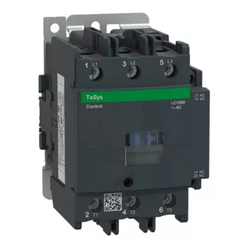 Черный LC1D80M7 AC Электрический магнитный контактор 3P 3NO LC1-D80M7 80A 220V AC катушка