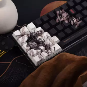 Черный миф Wukong Keycap 130keyPBT материал термосублимации Персонализированная механическая клавиатура Keycap