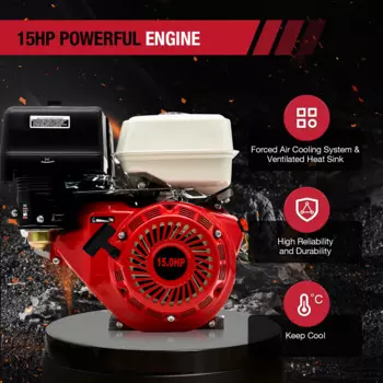 Четырехтактный Портативный Двигатель 15HP 190F 420CC, наклонный двигатель, отдача двигателя, старт карт, двигатель 15HP, 4-тактный 420CC