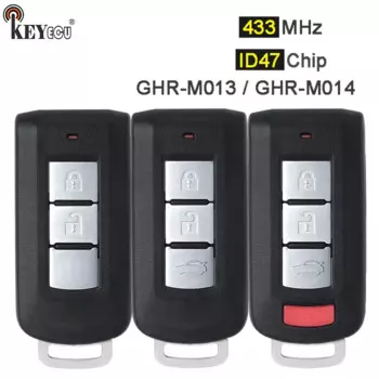Чип KEYECU 433 МГц ID47, ФКС: ФКС-лампа без ключа, ФКС-карта памяти 2/2017, кнопка для Mitsubishi Eclipse Cross 2020-