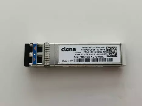 Ciena 10G 1310 нм SFP Трансивер FTLX1471D3BNL-NT NTTP30CFE6 10GBASE волоконно-оптический модуль