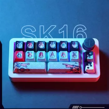 Цифровая клавиатура Darmoshark Sk16, беспроводная механическая мини-клавиатура для ноутбука с горячей заменой, переключатель Huano, 16 клавиш, дизайн зодиака, подарок