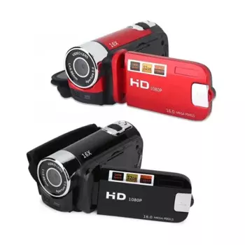 Цифровая видеокамера 16MP 16X HD 720P Full HD 16MP Цифровая видеокамера 270 градусов Перезаряжаемые камеры для фотографии и видео