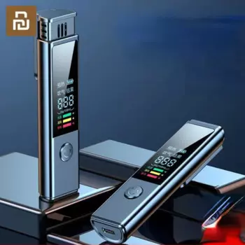 Цифровой алкотестер Youpin Laiben, профессиональный детектор алкоголя, Алкотестер с ЖК-дисплеем для автомобиля