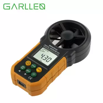 Цифровой анемометр GARLLEN 6252A, измеритель скорости ветра, анемометр, портативный прибор для измерения объема воздуха с ЖК-дисплеем и подсветкой