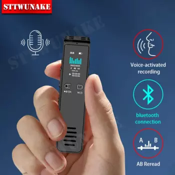 Цифровой Bluetooth-диктофон с голосовой активацией скрытый шпион, профессиональное звукозаписывающее устройство, аудиопрослушивание, диктофон STTWUNAKE