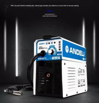 Цифровой бытовой однофазный сварочный мини-аппарат ANDELI NBC-250, сварочный аппарат без газового потока, инверторный Сварочный аппарат
