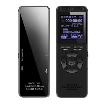 Цифровой диктофон Telele V65 64 ГБ с воспроизведением аудио запись для лекций диктофон звукозаписывающее устройство с паролем