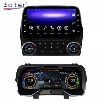 Цифровой кластер Виртуальная кабина 8 дюймов Автомобильный радиоприемник CarPlay Android 13 для Chevrolet Camaro 10-15 мультимедийный плеер GPS навигация