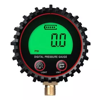 Цифровой манометр со светодиодный светильник кой M11, резьбовой 0-255 psi, точный манометр в шинах 1%