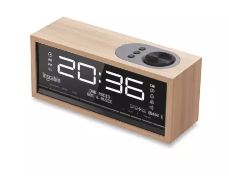 Цифровой радиоприемник Inscabin C1 DAB/DAB + FM с большим экраном/Bluetooth/звуком, красивый дизайн для спальни, кухни, офиса