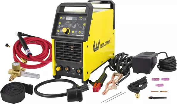 Цифровой сварочный аппарат TIG 200GD AC DC 200 А с импульсной горелкой, двойное напряжение 220 В/110 В, сварочный аппарат