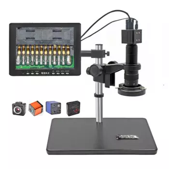 Цифровой видеомикроскоп 2M/3M/5M/16M/21MP HD VGA/USB/WIFI промышленная камера видеокамера микроскоп