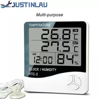 Цифровой ЖК-термогигрометр JUSTINLAU
