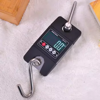 Цифровые подвесные весы 300 кг/660 фунта, промышленный кран, весы, цвет черный, для дома, фермы, завод, охота, для взвешивания индейки