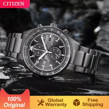 CITIZEN новая серия FF летающий пейзаж кинетический трехэтажный стальной ремень водонепроницаемые модные мужские часы CA0775-87E