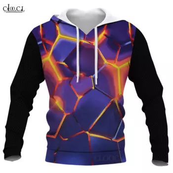 CLOOCL Мужская толстовка с капюшоном Volcanic Magma 3D All Over Printed Unisex Sudaderas Hombre Пуловер с капюшоном Азиатский размер S-5XL Спортивный топ с капюшоном
